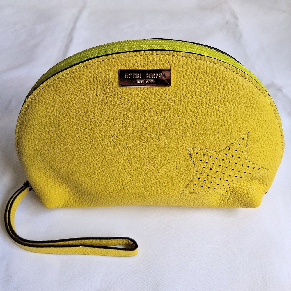 Henri Bendel Influencer Yellow Large Dome Cosmetic Case